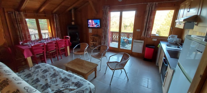 Demi chalet panoramique 6-8 personnes