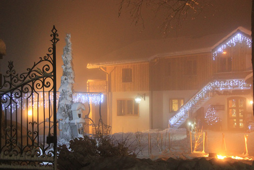 Parc de jeux en hiver