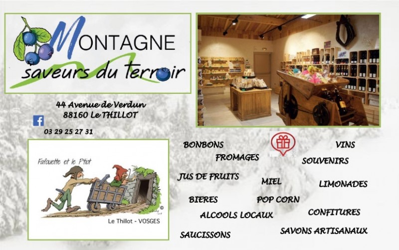 Boutique Montagne et saveurs du terroir au Thillot